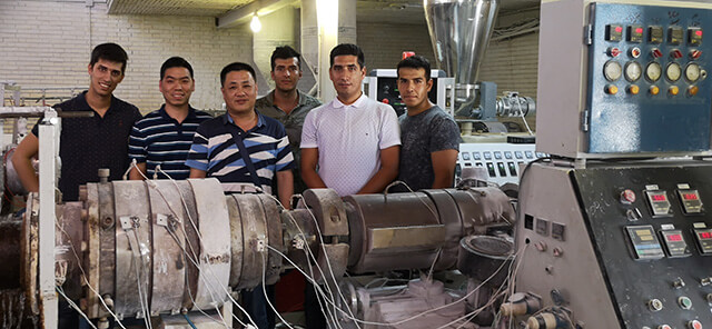 PVC extruder iran tabriz