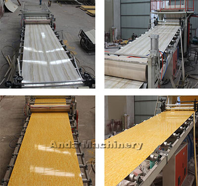 PVC marble sheet manufacturing process