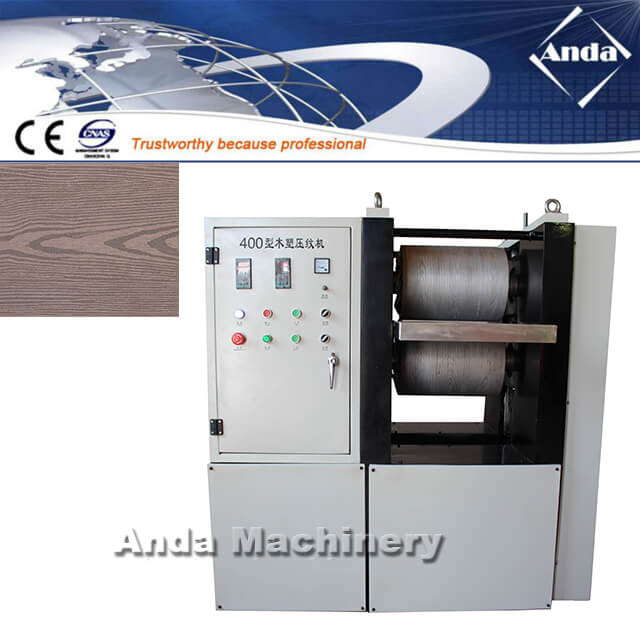Germany customer bought WPC embossing machine from Anda machinery